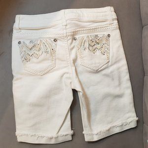 Arizona Jean Co Girls Bermuda Shorts  White  Size 8